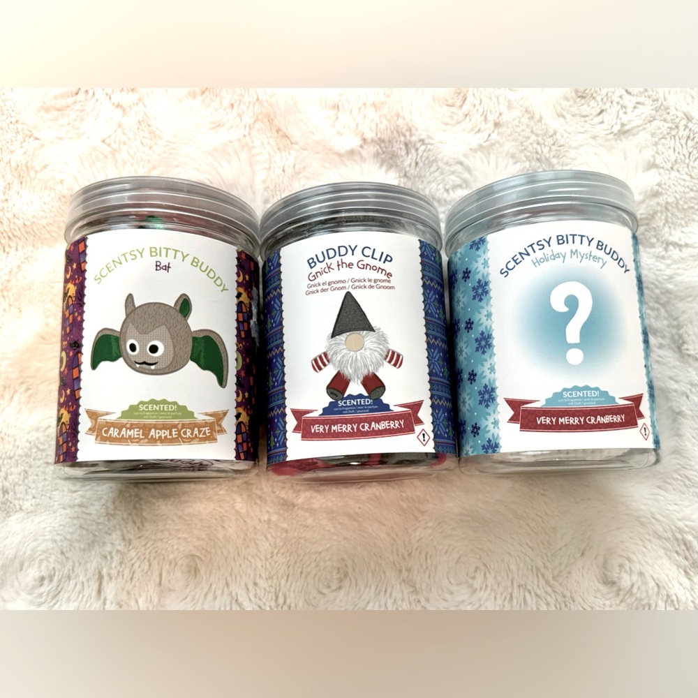 NEW Scentsy Bitty Buddies Bundle! Bat, Gnome and narwhal